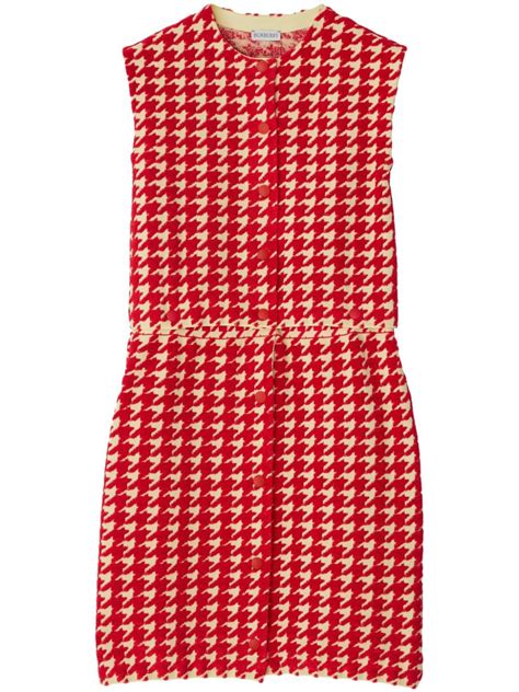 burberry houndstooth|Burberry houndstooth dress.